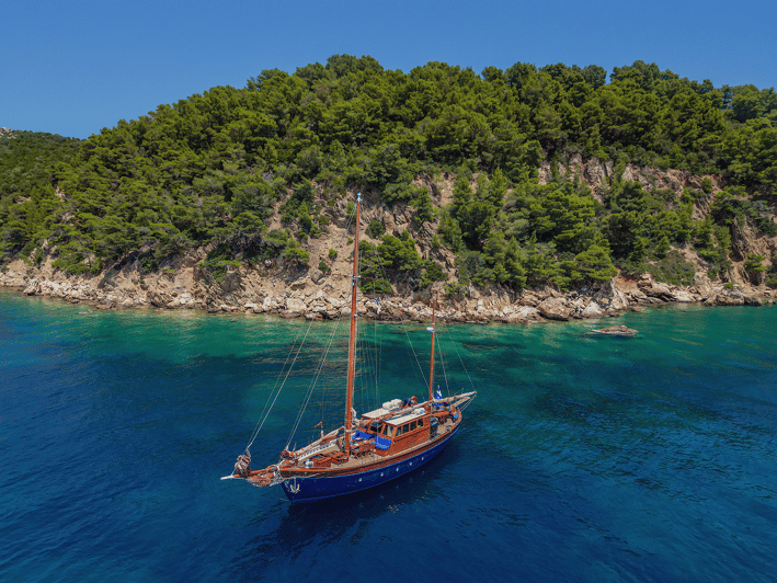 Skiathos: Wooden Sailboat Full- or Half-Day Trip with Meal - Kastani Beach and the Mamma Mia connection