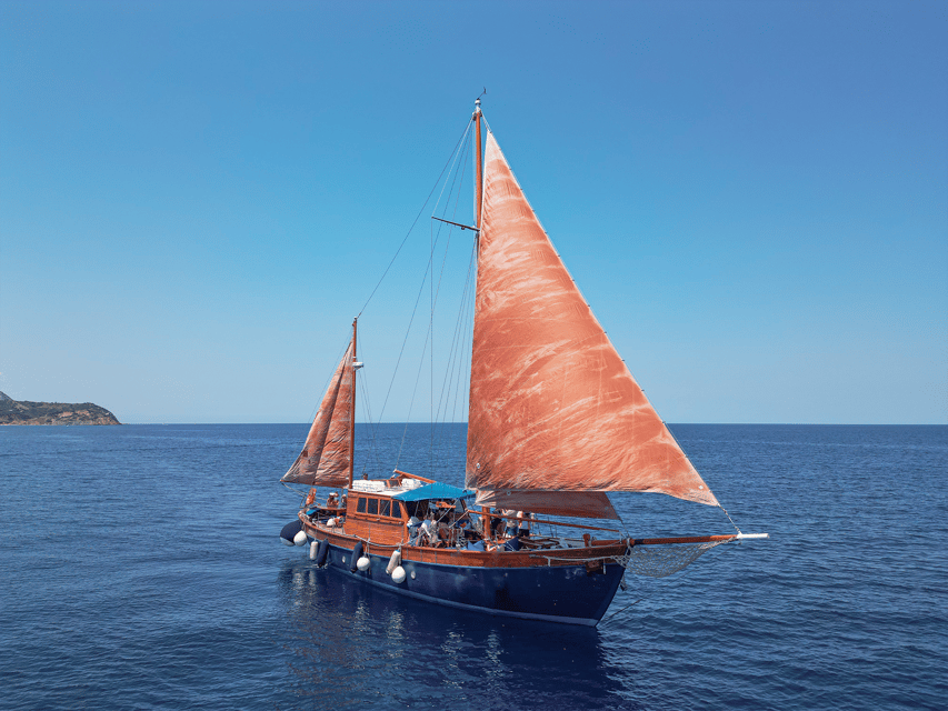 Skiathos: Wooden Sailboat Full- or Half-Day Trip with Meal - How the half-day sunset option compares