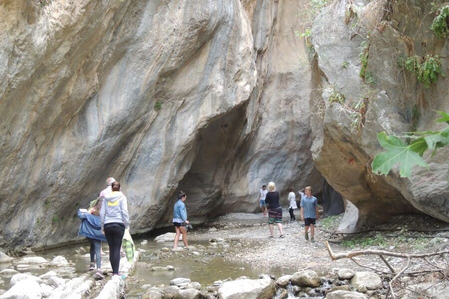 South Crete: Sarakinas Gorge Hike, Swim & Jeep Safari - Kritsa: a short walk through village Crete