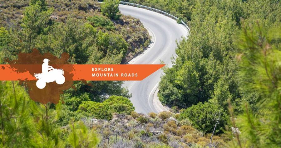 South Rhodes: ATV Quad Guided Tour 2 or 1 person on 1 Quad - Key points at a glance