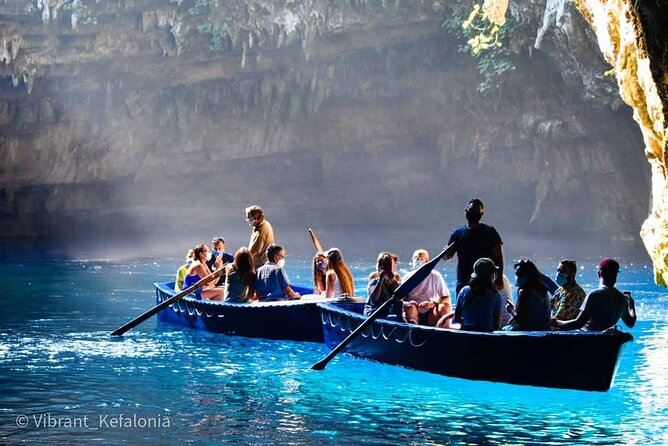 The Caves ....Drogarati Cave and Melissani Lake - The Myrtos Beach viewpoint in 10 minutes