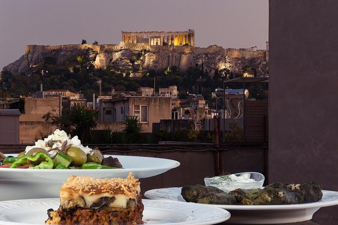 Traditional Greek cooking class and lunch or dinner with an Acropolis view - The main course changes with the season
