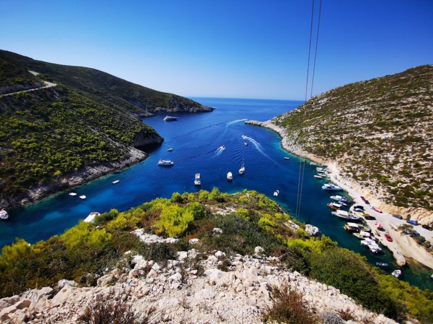 Zakynthos: early morning Shipwreck,Blue Caves and view point - The minivan route adds the Zakynthos you cannot see from water