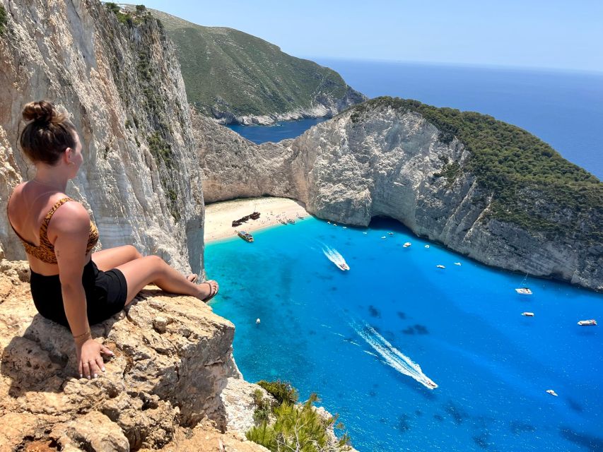 Zakynthos: Shipwreck Beach with Blue Caves Land & Sea Tour - Xigia and Makris Gialos bring the first sea views