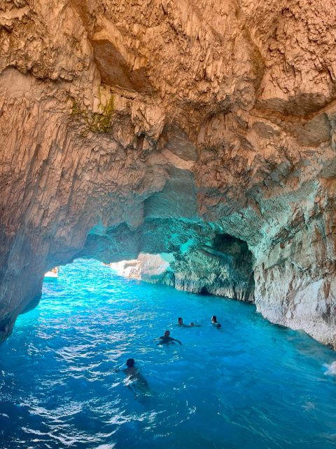 Zakynthos: Shipwreck Beach with Blue Caves Land & Sea Tour - The glass-bottom boat is more than a transfer
