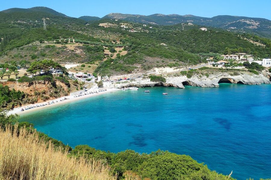Zakynthos Small Group Tour Shipwreck & Blue Caves Land & Sea - Xigia’s sulfur water