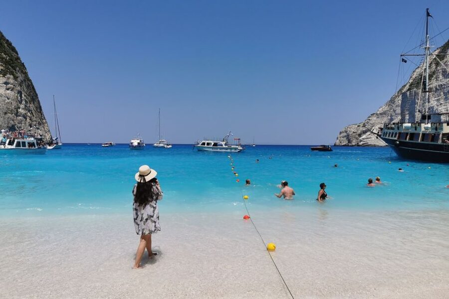 Zakynthos Small Group Tour Shipwreck & Blue Caves Land & Sea - Sfogio Beach, White Beach, and Maravelia Cave