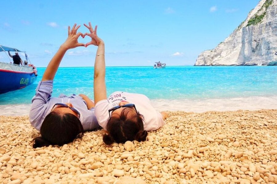 Zakynthos Small Group Tour Shipwreck & Blue Caves Land & Sea - Lunch in Anafonitria