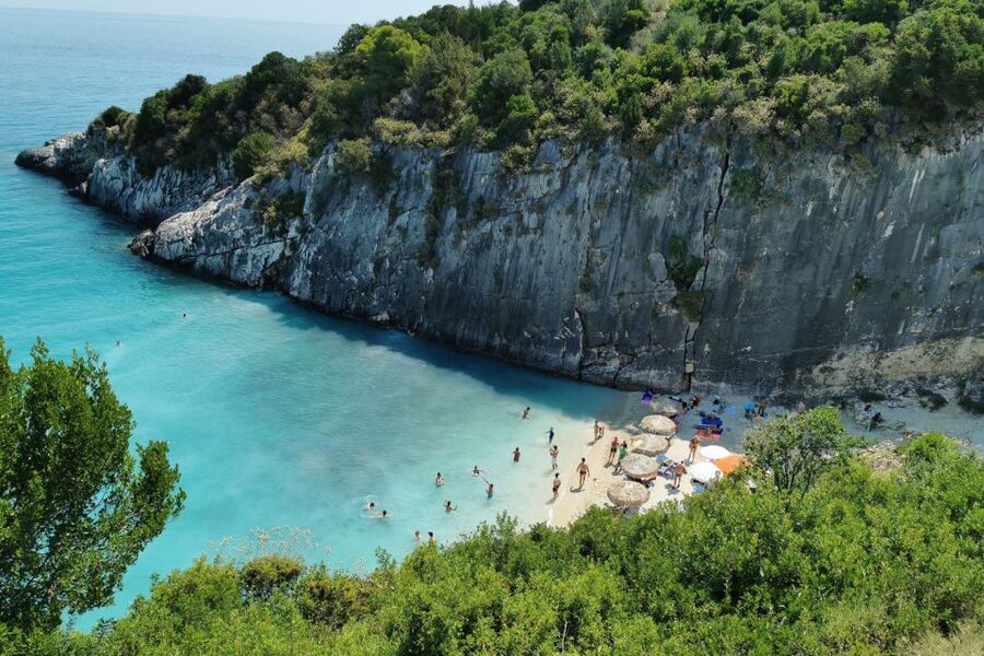 Zakynthos Small Group Tour Shipwreck & Blue Caves Land & Sea - Navagio from the famous viewpoint