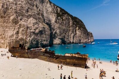 Zante Cruise to Blue Caves & Shipwreck Beach Photo stop